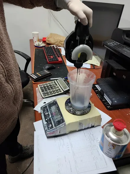 원조[부산휠복원] 엔커이AME 경량휠 주차상처 휠굴절수리! / 부산 기장군