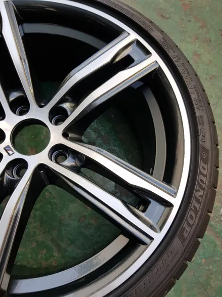 [부산휠복원][부산휠수리][부산휠도색][BMW휠복원] BMW신형 640D 20인치 703M휠 주차상처 휠수리/휠복원 다야컷팅 재생하기! / 부산 기장군