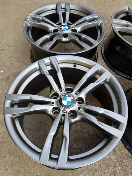 [부산휠복원][부산휠수리][부산휠도색][부산중고휠]BMW18인치441M 사고건 대략난감! 휠수리/휠복원 / 부산 기장군