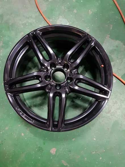 원조[부산휠복원][부산휠수리]벤츠E350amg 19인치 정품휠 휠수리/휠복원/다야컷팅 재생하기! / 부산 기장군