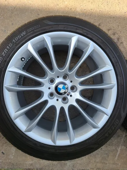 원조[부산휠수리] BMW F바디 750M팩휠 주차상처 휠수리 휠복원 휠도색 휠굴절 작업! / 부산 기장군