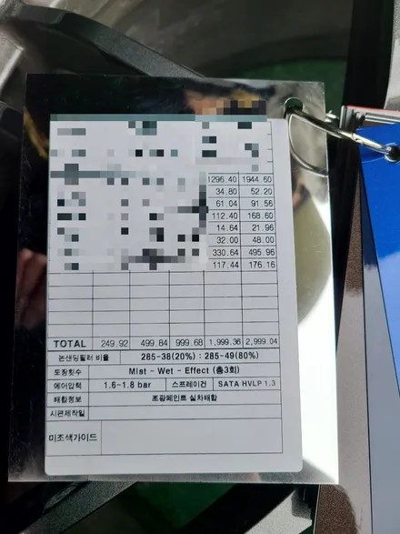 원조[부산휠복원] SSR TYPE-C 18인치 주차상처 휠수리 휠복원 휠도색! / 부산 기장군