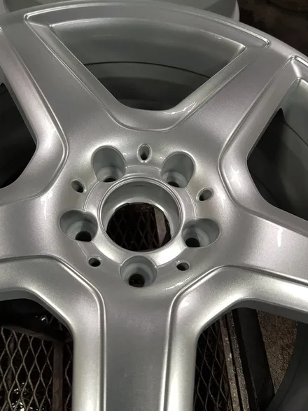 원조[부산휠복원][부산휠수리]벤츠S63amg 20인치 주차상처 휠수리/휠복원/휠도색 / 부산 기장군