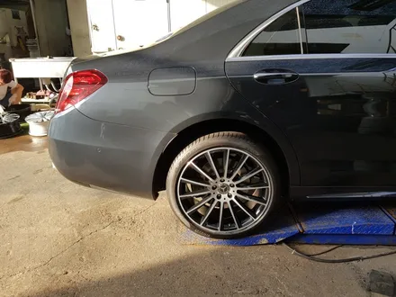 원조[부산휠복원][부산휠수리][부산중고휠] 벤츠S350 20인치 마차휠 대략난감 휠수리/휠복원/다야컷팅 재생하기 / 부산 기장군