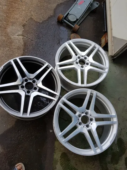원조[부산휠복원][부산휠수리] [벤츠휠복원.[벤츠휠수리]벤츠w221-S63amg 20인치 단조 포밍휠 주차상처 휠수리/휠복원/다야컷팅재생! / 부산 기장군