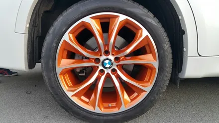 BMW X6 5.0d 오렌지 골드 분체도장 / 부산 기장군