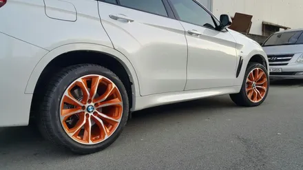 BMW X6 5.0d 오렌지 골드 분체도장 / 부산 기장군