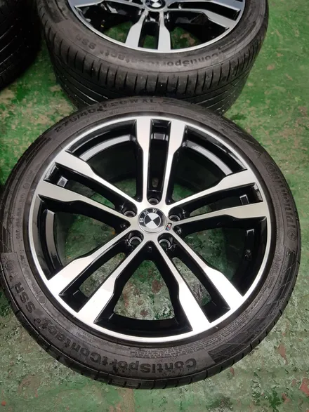 [BMW중고휠][부산중고휠] BMW-X6 M50 20인치 블랙다야컷팅 휠판매! / 부산 기장군