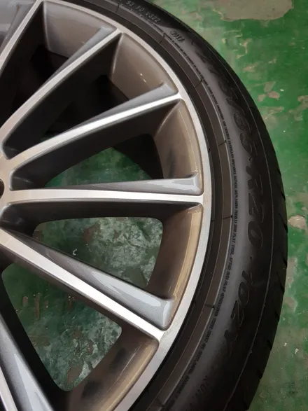 원조[부산휠복원][부산휠수리][부산중고휠] 벤츠S350 20인치 마차휠 대략난감 휠수리/휠복원/다야컷팅 재생하기 / 부산 기장군