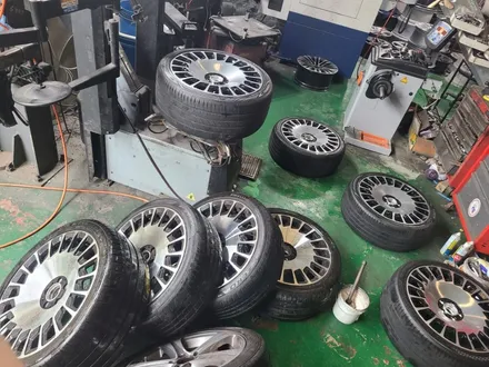 원조[부산휠복원]벤츠 마이바흐S600 20인치 단조휠 휠수리 휠복원 작업 / 부산 기장군