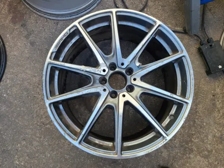 원조[부산휠복원] 벤츠S63 AMG 사고건 휠수리 휠복원 작업! / 부산 기장군