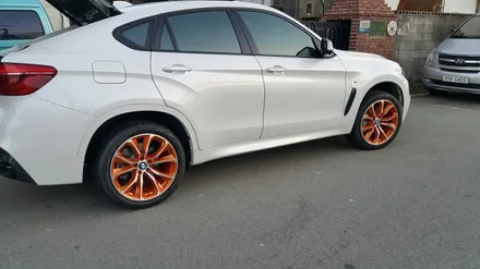 BMW X6 5.0d 오렌지 골드 분체도장 / 부산 기장군