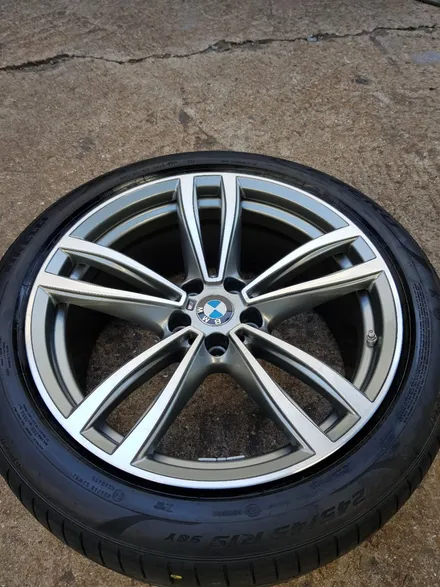 [부산휠수리][부산휠복원][부산중고휠]BMW G시리즈730M팩휠 주차상처 다야컷팅복원 / 부산 기장군