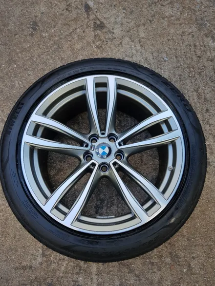 [부산휠수리][부산휠복원][부산중고휠]BMW G시리즈730M팩휠 주차상처 다야컷팅복원 / 부산 기장군