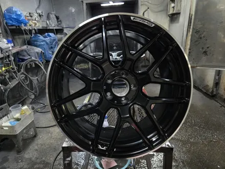 원조[부산 휠 복원] 벤츠 E63amg 휠 복원 작업 / 부산 기장군