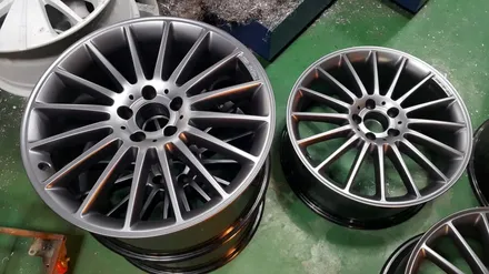 [부산휠수리][벤츠중고휠][부산휠복원] 벤츠s63amg 19인치 휠복원 / 부산 기장군