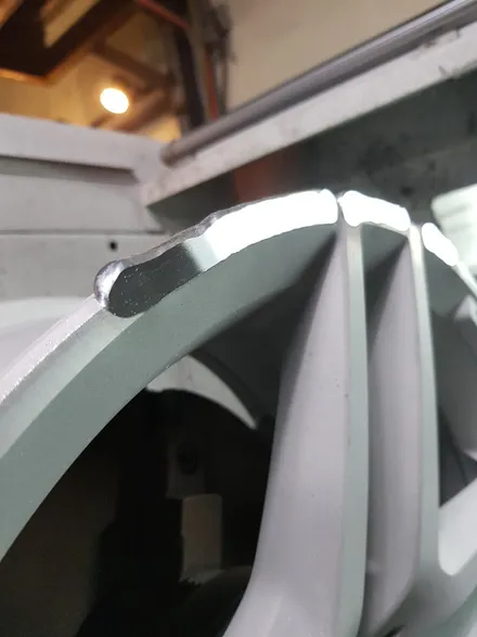 [부산휠복원][부산휠수리][부산휠도색][부산중고휠]벤츠s400AMG 잘못된 휠수리 재작업! / 부산 기장군