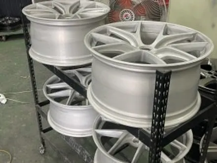 천안 BBS CI-R 펄=실버 휠 분체도색 작업후기.