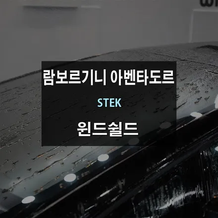 람보르기니 아벤타도르 윈드실드 자동차 유리보호필름 / 수원,광교,동탄