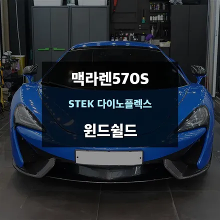 맥라렌570S 전면유리보호필름 STEK다이노플렉스 윈드쉴드 / 수원,광교,동탄