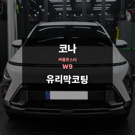 광교유리막코팅 코나 차량 버블몬스터 W9 시공 / 수원,광교,동탄