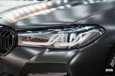 BMW랩핑 전체 사틴블랙 차량랩핑 530e 시공 / 수원,광교,동탄