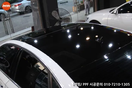 이의동랩핑 아우디 A6 루프스킨 시공 / 경기 수원 영통