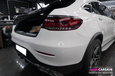 용인 기흥 랩핑 전문업체 제이와이드 - 메르세데스 벤츠 GLC220D 보험처리로 전체랩핑 시공 사례 / 경기 수원 영통