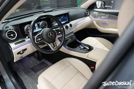 용인랩핑 벤츠 E클래스 AMG Line 실내 카본 랩핑 / 경기 수원 영통