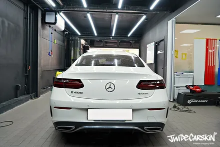 수원PPF 벤츠 E400 쿠페 테일램프 스모그 PPF 시공, 클리프디자인으로 완성 / 경기 수원