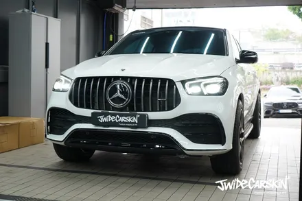 수원랩핑 벤츠 GLE53 AMG 루프스킨 사이드미러 크롬죽이기 부분랩핑 / 경기 수원