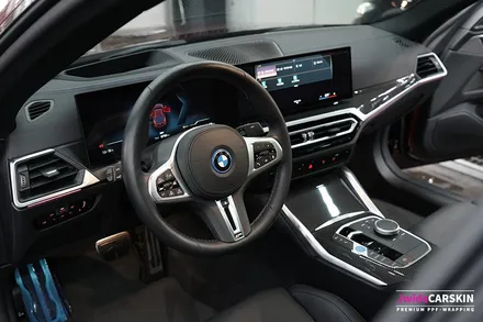 BMW i4 M50 실내PPF 카본실내내장제 및 디스플레이어 보호 / 경기 수원 영통