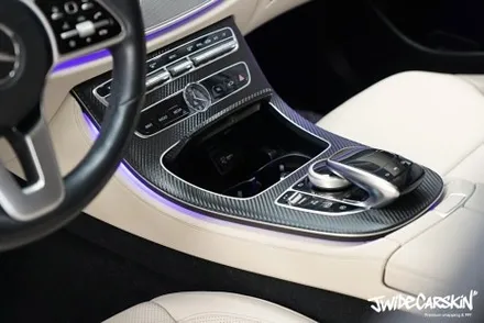 용인랩핑 벤츠 E클래스 AMG Line 실내 카본 랩핑 / 경기 수원 영통
