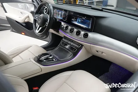벤츠E클래스 E300 실내튜닝 카본 실내랩핑 / 경기 수원