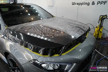 벤츠 A45AMG 듀오톤랩핑 및 카본PPF 블랙PPF 시공 / 수원,광교,동탄