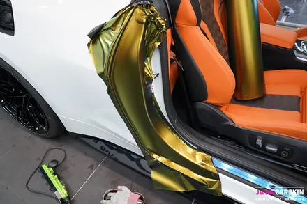 BMW M4 랩핑 에이버리 컬러플로우사틴프레쉬스프링 시공 / 수원,광교,동탄