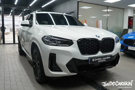BMW X4 PPF 본넷 헤드라이트 사이드스텝 BC필러 시공기 / 경기 수원