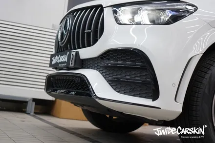 수원랩핑 벤츠 GLE53 AMG 루프스킨 사이드미러 크롬죽이기 부분랩핑 / 경기 수원