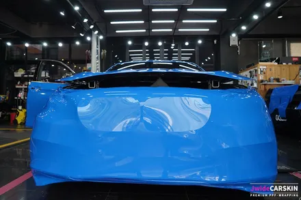 수원랩핑 BMW520d 에이버리 유광인텐스블루 전체랩핑 / 수원,광교,동탄