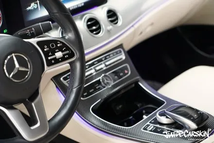 용인랩핑 벤츠 E클래스 AMG Line 실내 카본 랩핑 / 경기 수원 영통