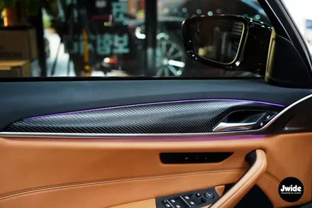 수원실내랩핑 BMW530i 카본랩핑 시공후기 / 경기 수원 영통