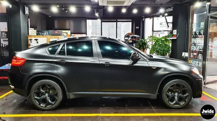 화성 반광랩핑 BMW X6 3M2080필름 사틴블랙 / 경기 수원 영통