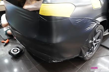 수원랩핑 벤츠 GLS400d 사틴블랙 락 그레이메탈릭 전체랩핑 / 수원,광교,동탄