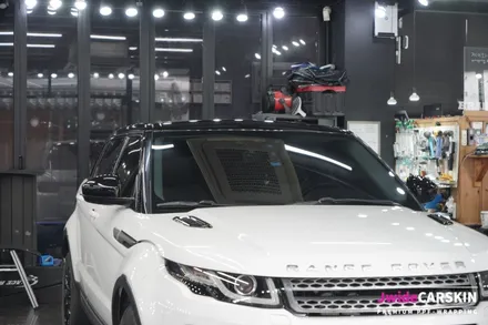 레인지로버 이보크 부분 래핑 3M 2080 블랙유광 작업, 광교 랩핑 전문시공업체 제이와이드 / 경기 수원 영통