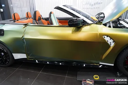 BMW M4 랩핑 에이버리 컬러플로우사틴프레쉬스프링 시공 / 수원,광교,동탄
