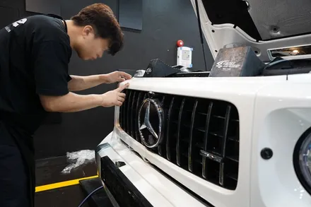 벤츠 G바겐 G63 AMG 전면PPF 프론트패키지 작업은 수원PPF 제이와이드에서 / 경기 수원 영통