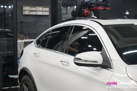용인 기흥 랩핑 전문업체 제이와이드 - 메르세데스 벤츠 GLC220D 보험처리로 전체랩핑 시공 사례 / 경기 수원 영통