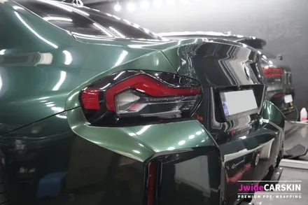 BMW M2차량에 미드나잇 그린 전체랩핑 시공 후기 / 광교ppf 제이와이드 / 경기 수원 영통
