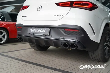 수원랩핑 벤츠 GLE53 AMG 루프스킨 사이드미러 크롬죽이기 부분랩핑 / 경기 수원