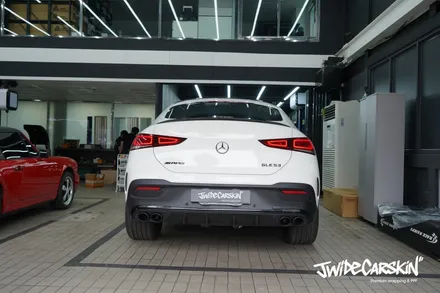수원랩핑 벤츠 GLE53 AMG 루프스킨 사이드미러 크롬죽이기 부분랩핑 / 경기 수원